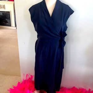 Valerie Stevens silk wrap top dress size 12